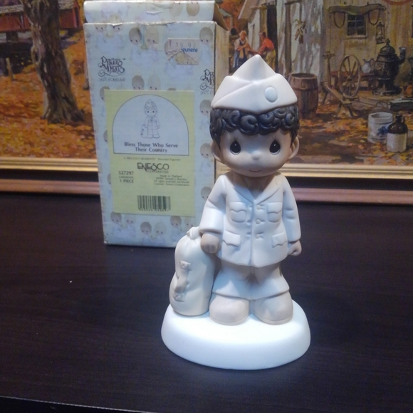 🆕 Vtg 1991 Military Hero Figure Precious Moments ❤️ 90s Bless Those Who Serve - Picture 5 of 11